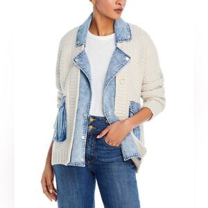 Brand New with tag! BLANKNYC -Last Call Mixed Media Cardigan Size Small
